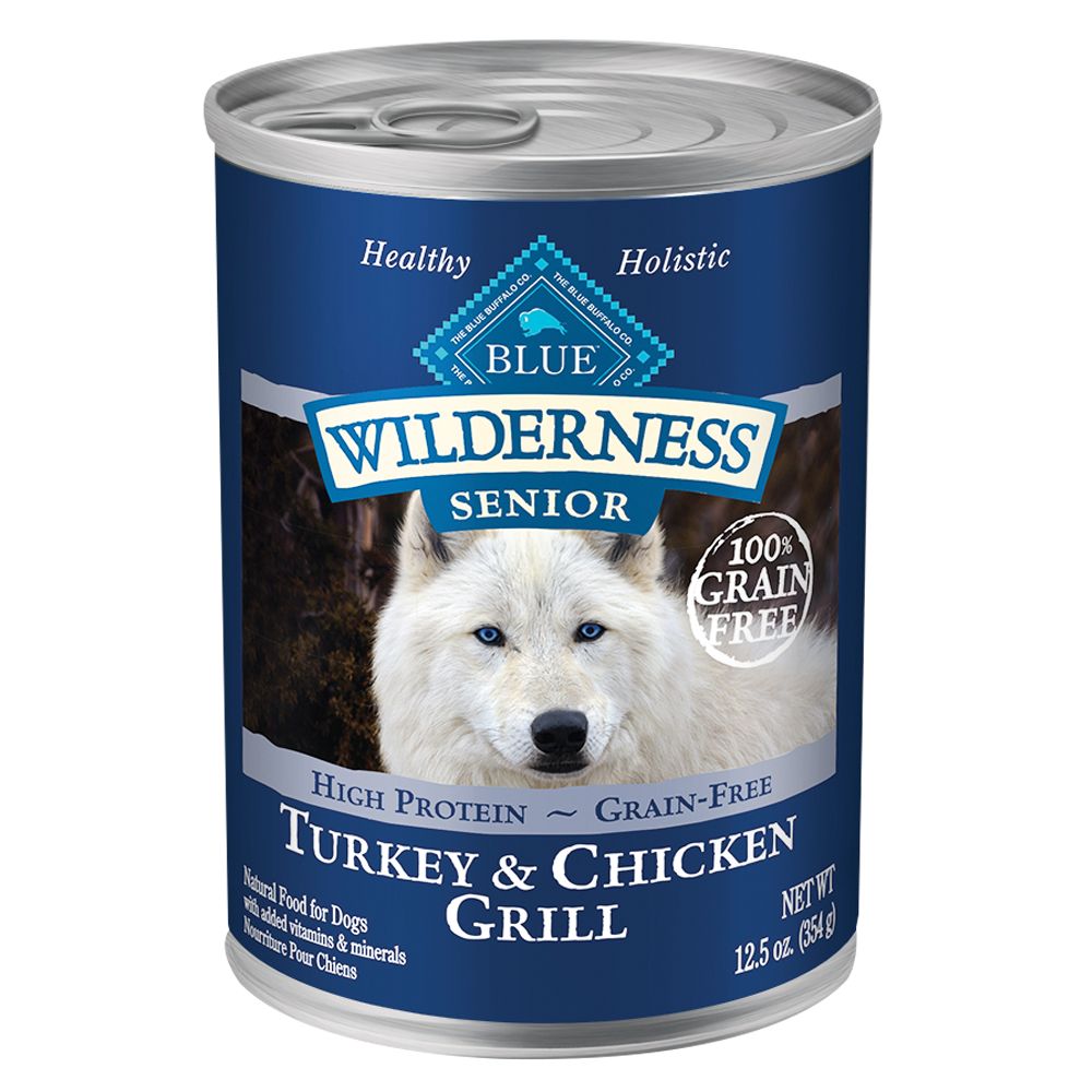 BLUE Wilderness® Grain Free Turkey & Chicken Senior Dog ...