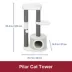 TRIXIE 39-in Pilar Cat Tree & Scratching Post, Gray image thumbnail 4