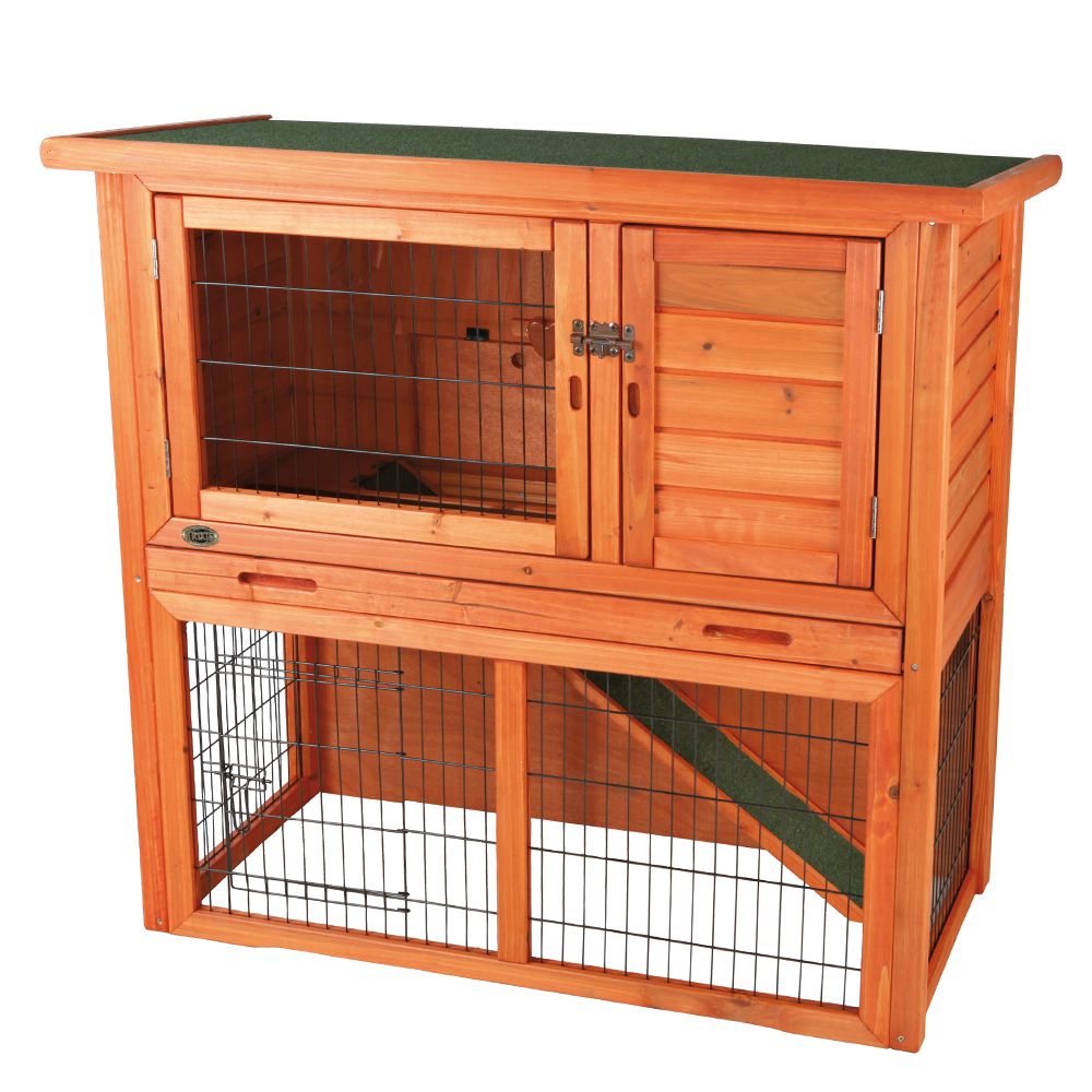 TRIXIE Sloped Roof Rabbit Hutch small pet Hutches PetSmart