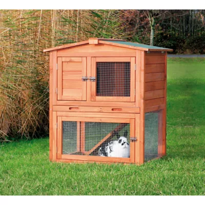 Trixie Rabbit Hutch with Peaked Roof