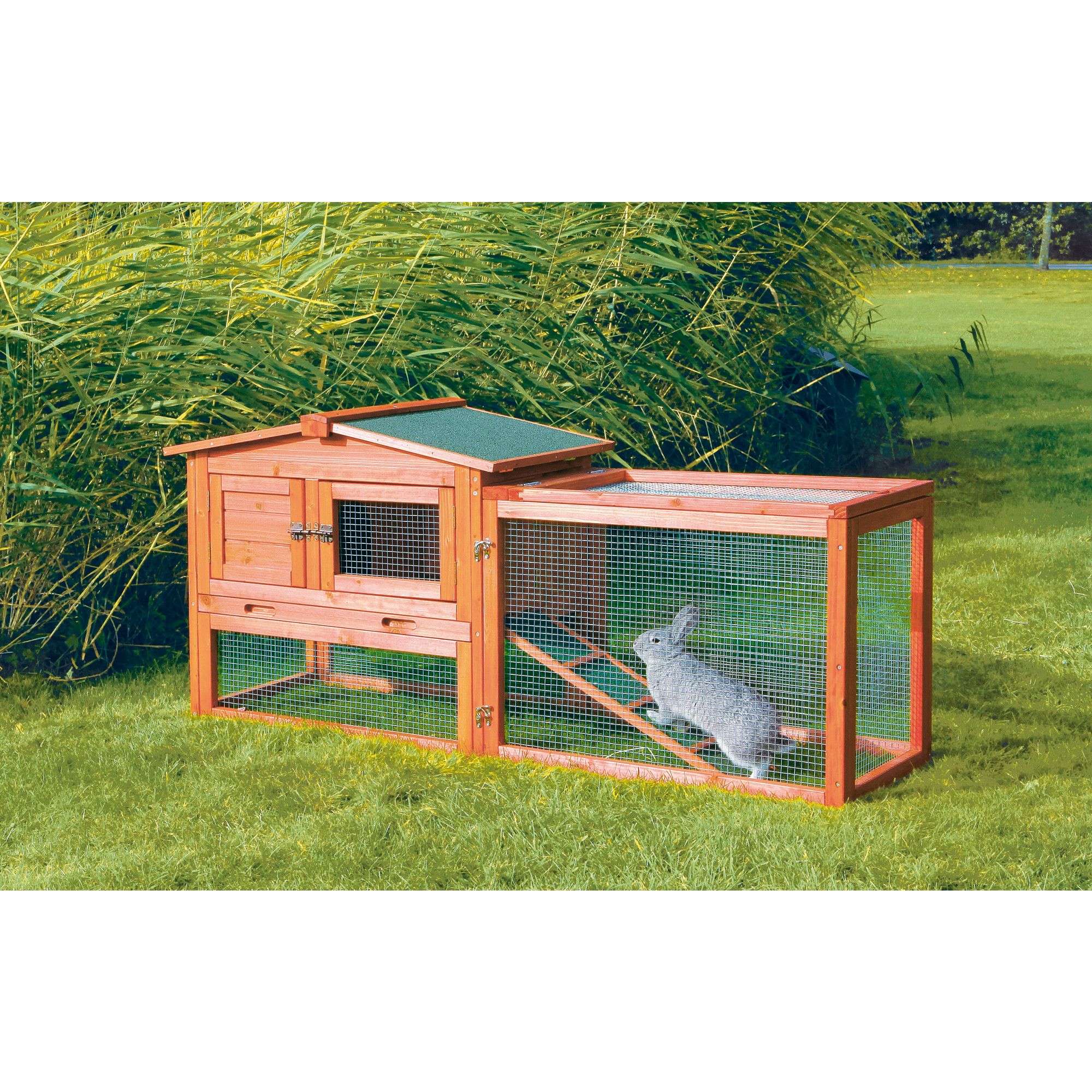 trixie outdoor run rabbit hutch