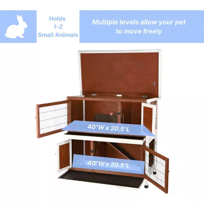 Product TRIXIE 2-Story Rabbit Hutch