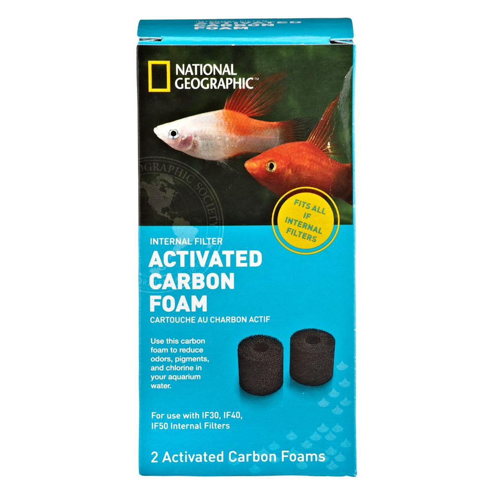 National Geographic™ Activated Filter Carbon Foam fish Filter Media