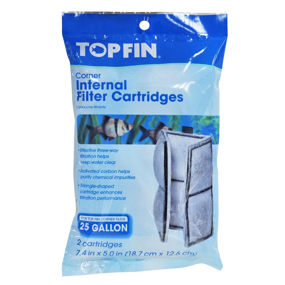 Top Fin® Corner Internal Aquarium Filter Cartridges fish Filter Media