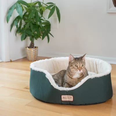 Product Amarkat Laurel Green Cuddler Cat Bed