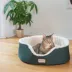 Amarkat Laurel Green Cuddler Cat Bed image thumbnail 2