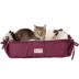 Amarkat Burgundy & Ivory Square or Flat Convertible Cat Bed image thumbnail 1