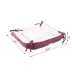 Amarkat Burgundy & Ivory Square or Flat Convertible Cat Bed image thumbnail 5