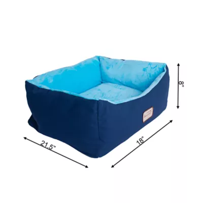 Product Armarkat Navy & Sky Blue Cuddler Cat Bed