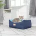 Armarkat Navy & Sky Blue Cuddler Cat Bed image thumbnail 5