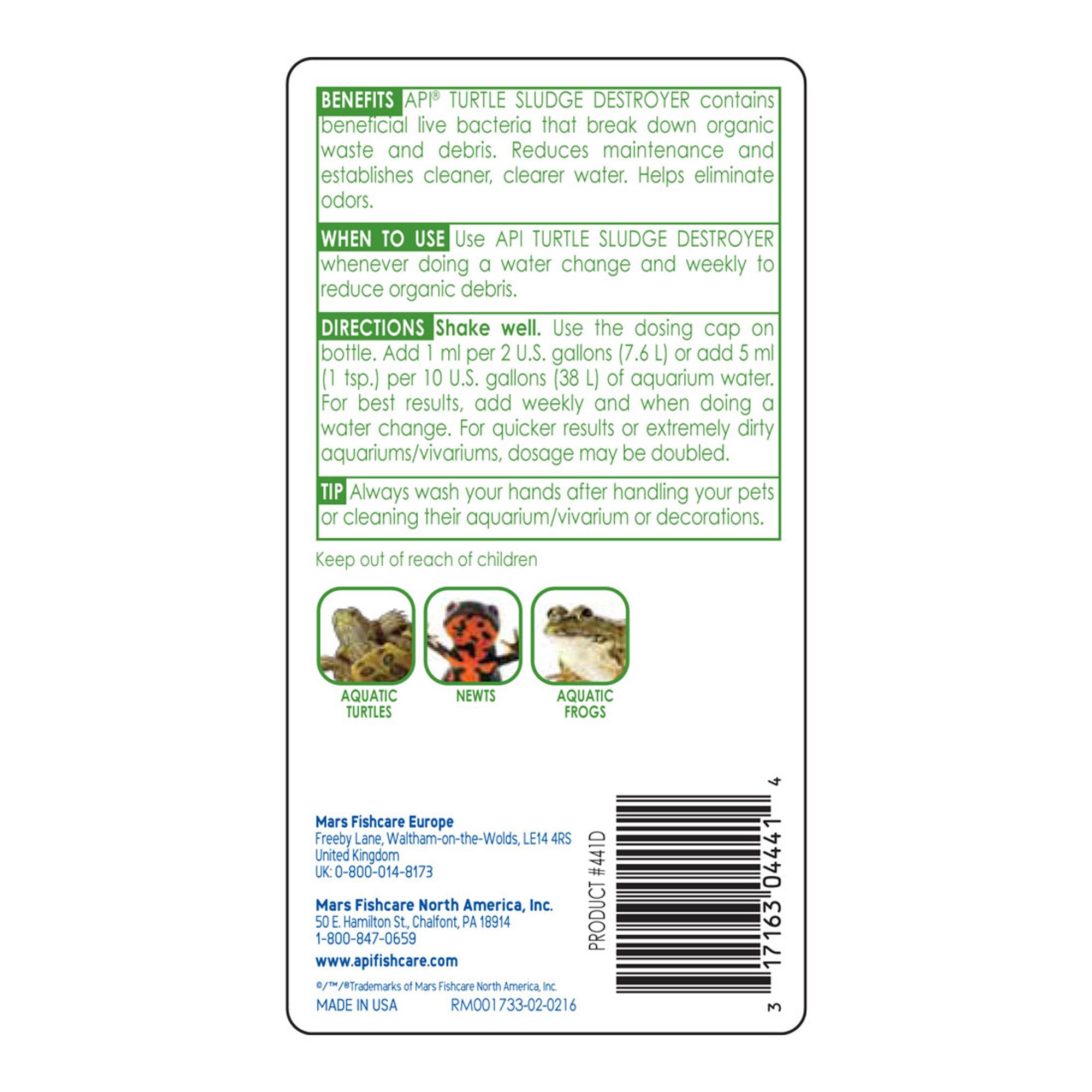 API® Turtle Sludge Destroyer 8 Oz - Turtle Tank Waste Remover - 8 oz - thumbnail 2