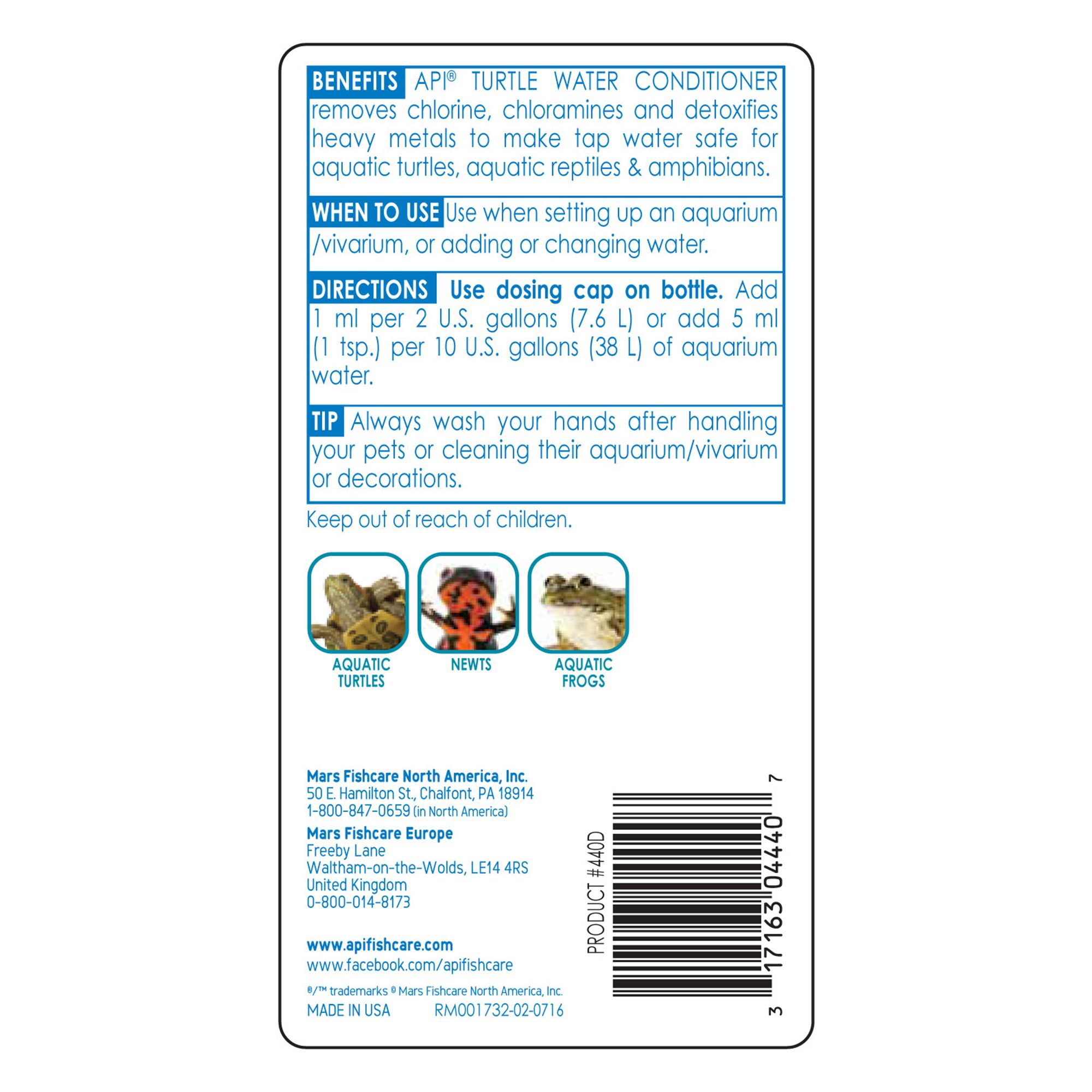 API® Turtle Water Conditioner - Aquatic Reptile Water Care - 8 oz - thumbnail 2