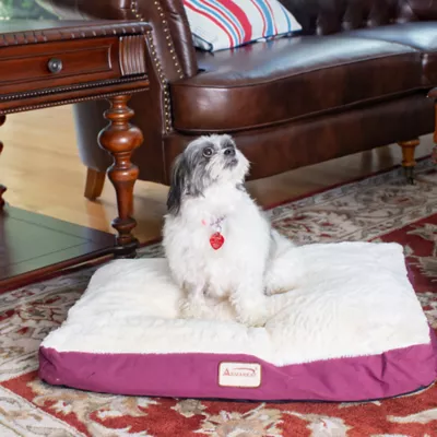 Product Armarkat Burgundy & Ivory Mat Dog Bed