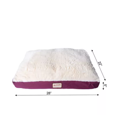 Product Armarkat Burgundy & Ivory Mat Dog Bed