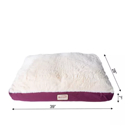 Product Armarkat Burgundy & Ivory Mat Dog Bed