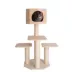 Armarkat 46-in Premium Scots Pine Real Wood Cat Tree With Scratching Posts, Natural image thumbnail 1