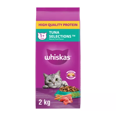 Product Whiskas Selections Adult Dry Cat Food with Real Tuna