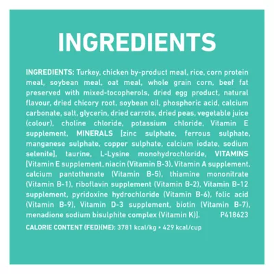 Ingredients in purina one cat food hotsell