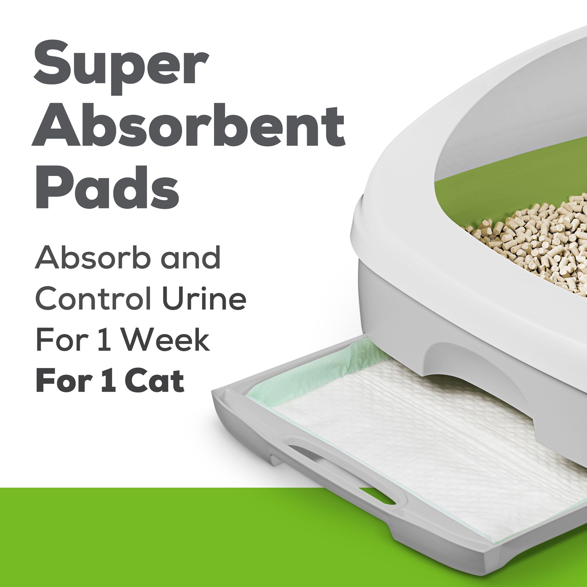 cat litter box with pee pad