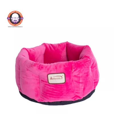 Product Armarkat Hot Pink Luxe Velvet Cozy Cuddler Cat Bed