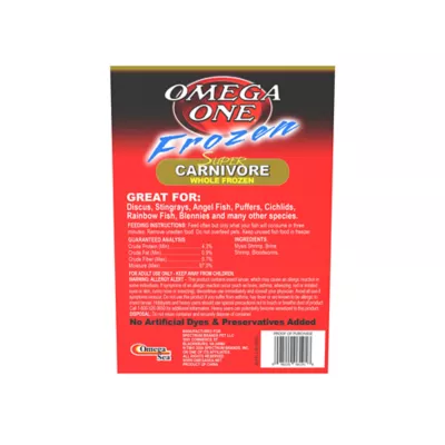 Omega One Frozen Super Carnivore Fish Food