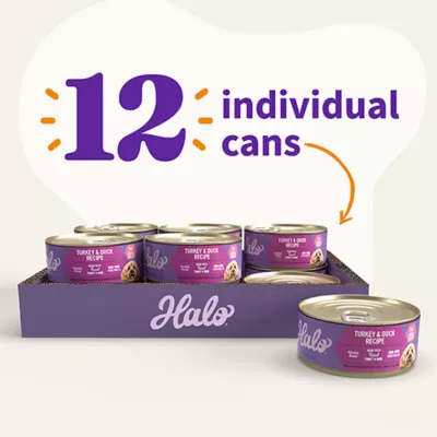 Halo Grain Free Small Breed Adult Wet Dog Food - Turkey & Duck Recipe, 5.5 oz - Image 6