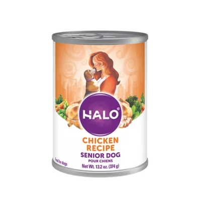 Halo Senior Chicken Recipe Canned Dog Food