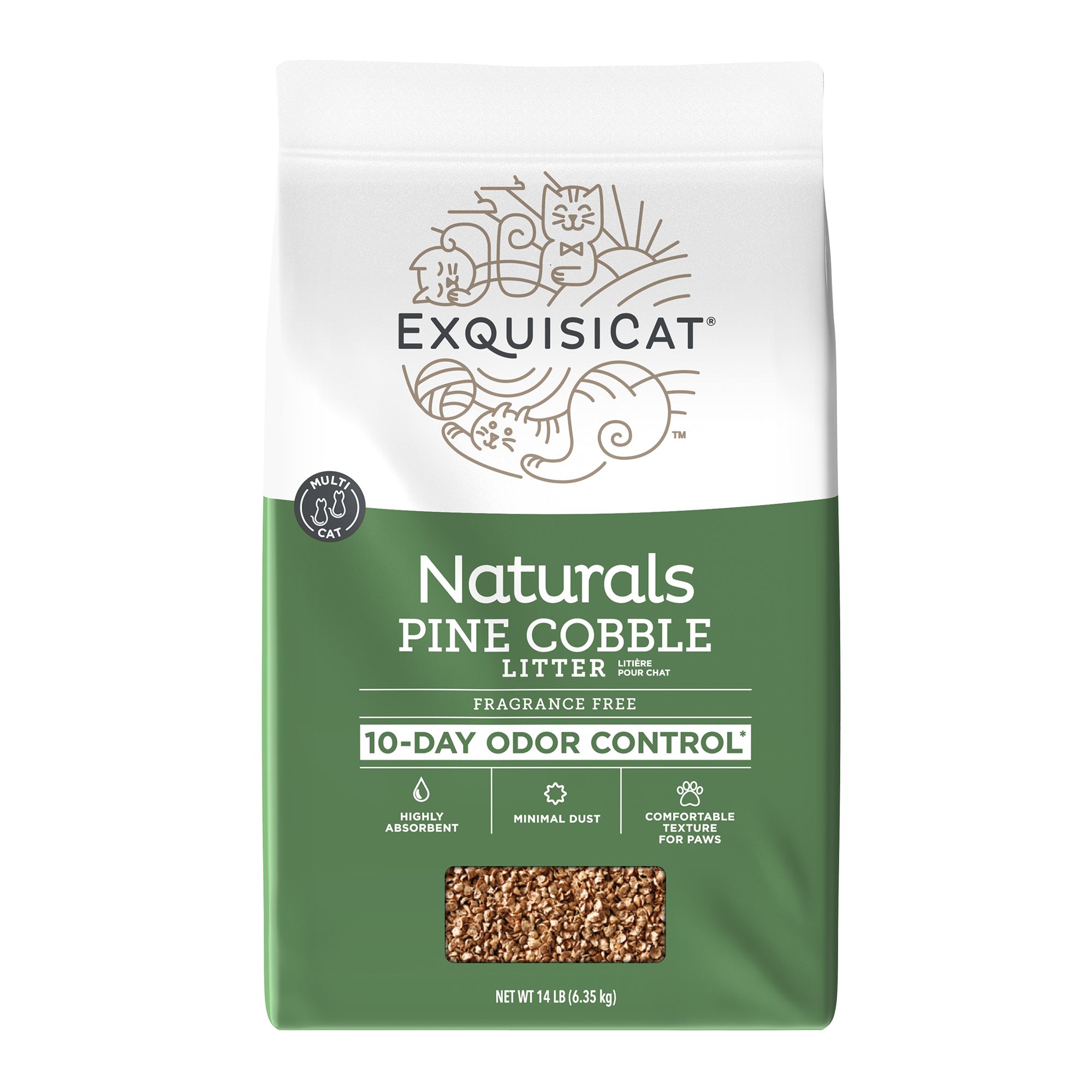 Exquisicat pine cobble on sale litter