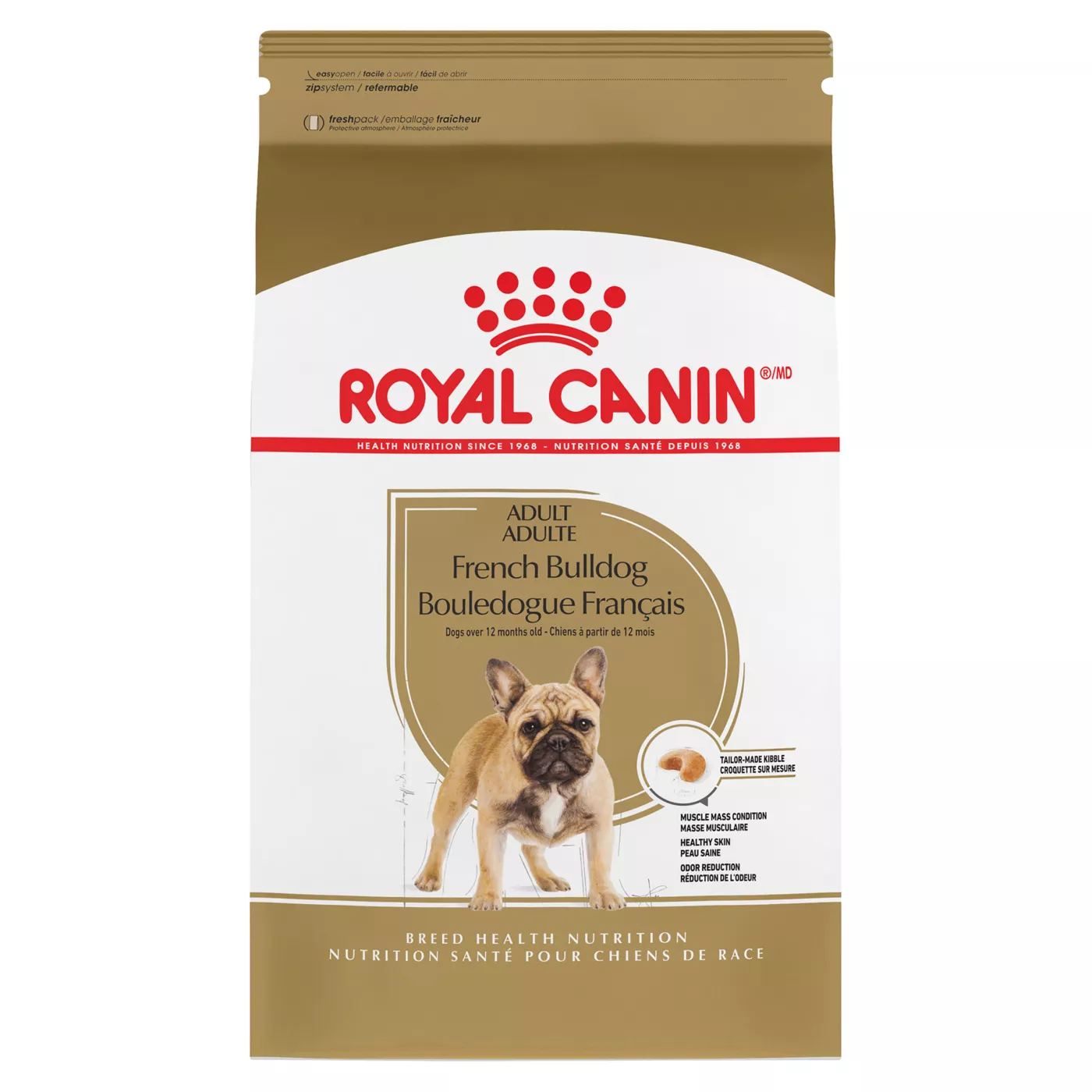 Royal Canin Breed Health Nutrition French Bulldog Breed Specific Adult Dog Dry Food 17 lb