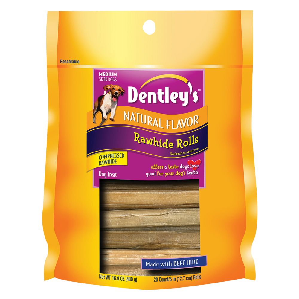 Dentley's® Rawhide Rolls Dog Treat dog Bones & Rawhide PetSmart