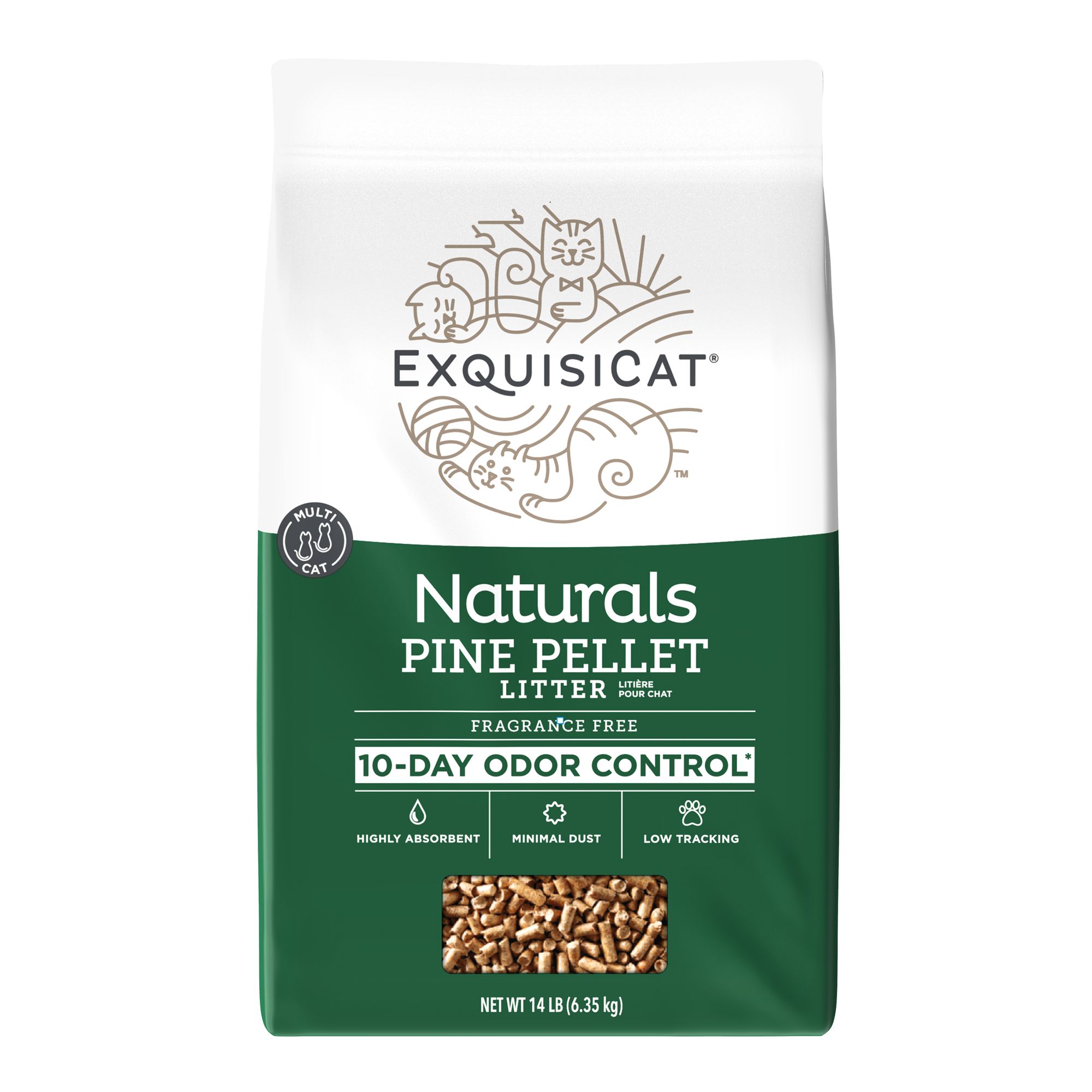 Pine pellets shop for cats