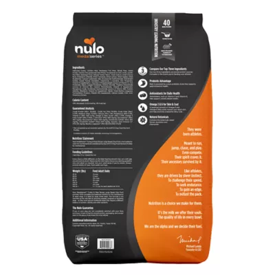 Product Nulo MedalSeries Large Breed Adult Dog Dry Food - Grain Free, Turkey & Peas