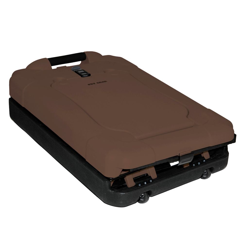 Pet Gear The Other Door 4-Türige Stahltransportbox Für Hunde/Katzen – Ca. 92x62x70 Cm, Mit Plüschbett, Reisetasche & Rädern, Garagentür-Design