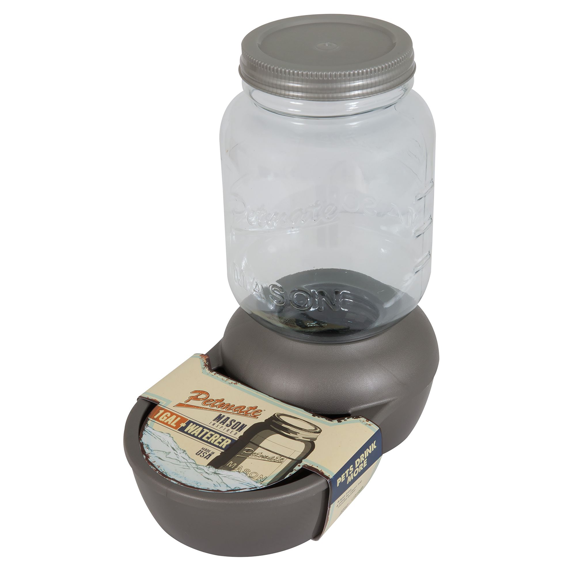 Petmate Mason Jar Replenishing Waterer