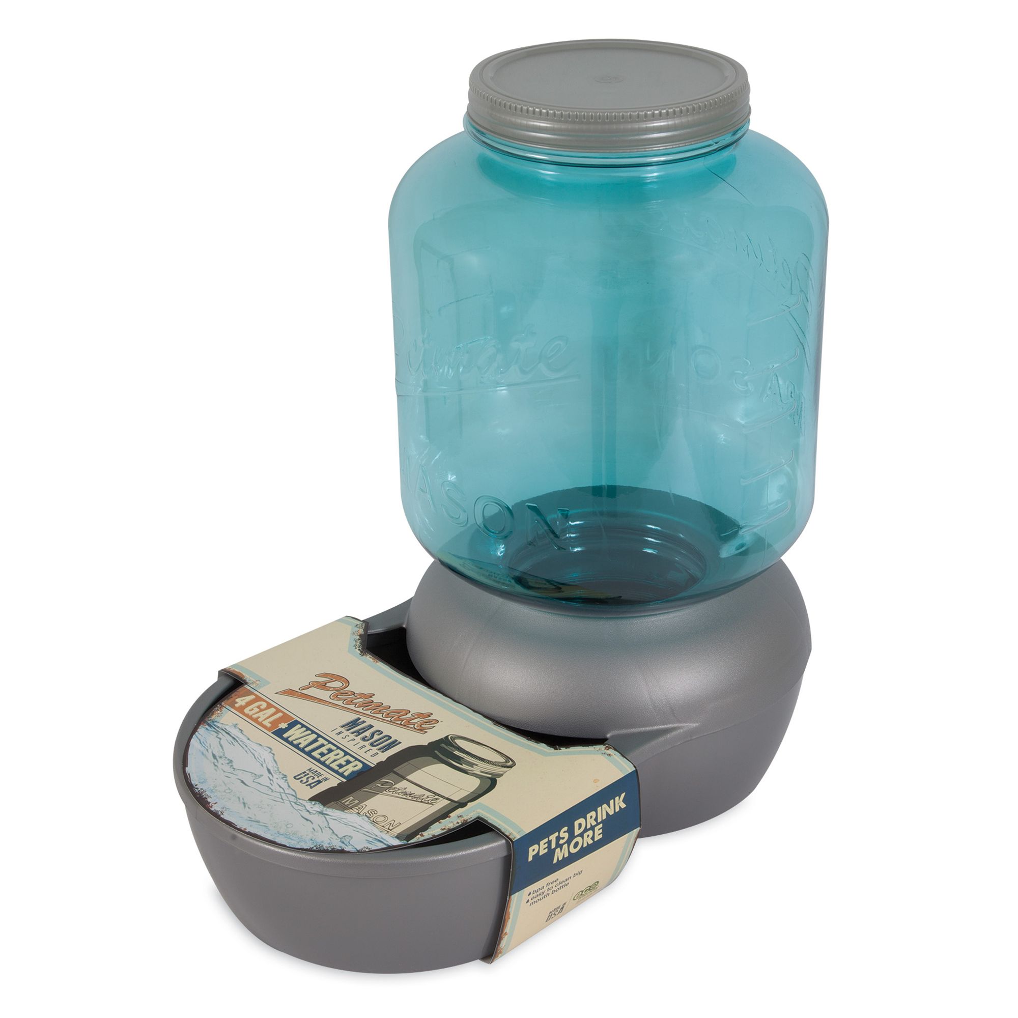 Petmate Mason Jar Replenishing Waterer