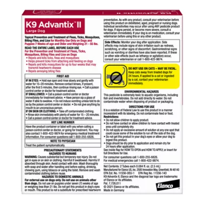 Product K9 Advantix® II 21-55 lbs Dog Flea & Tick Treatment