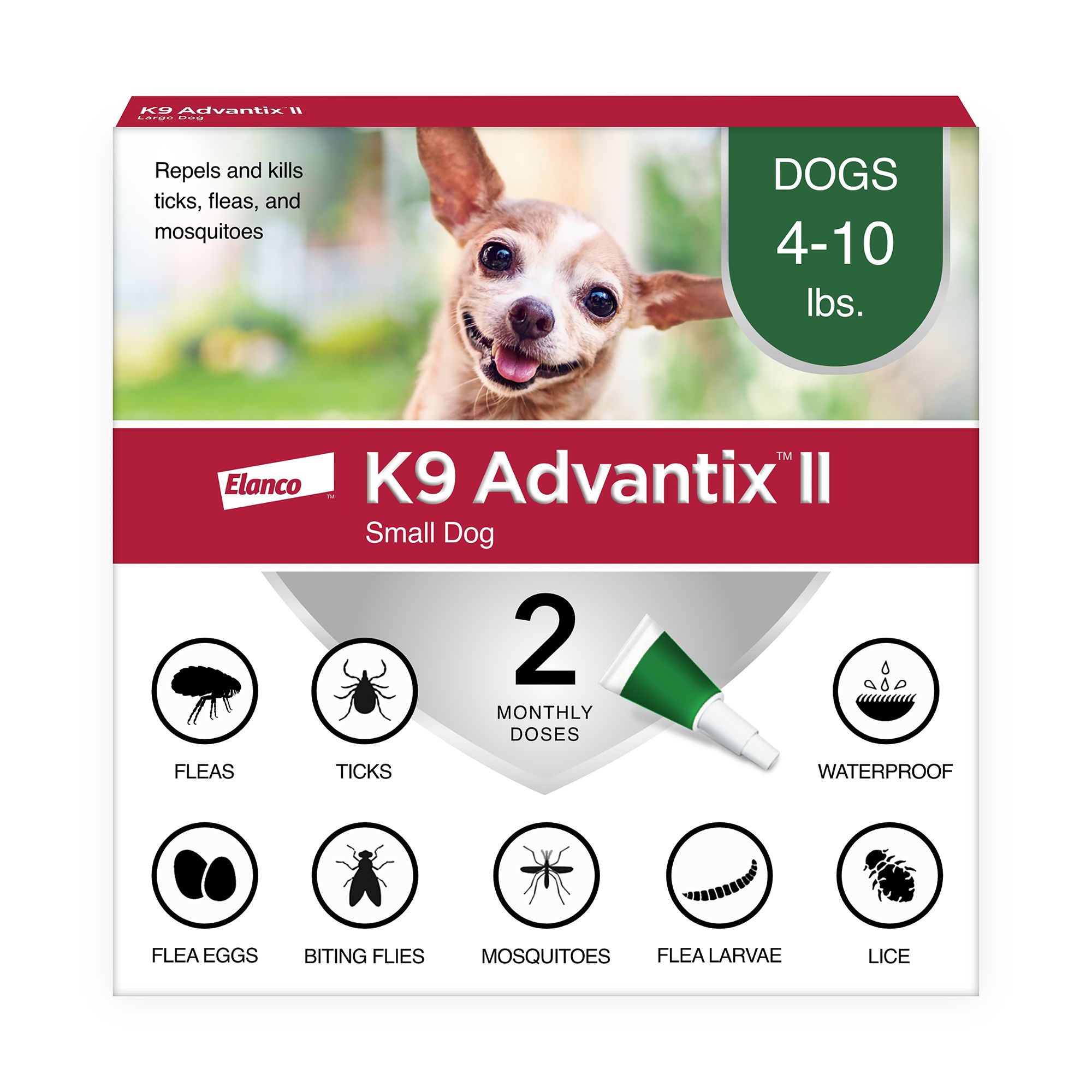 K9 Advantix II for Small Dogs, 4 Pack