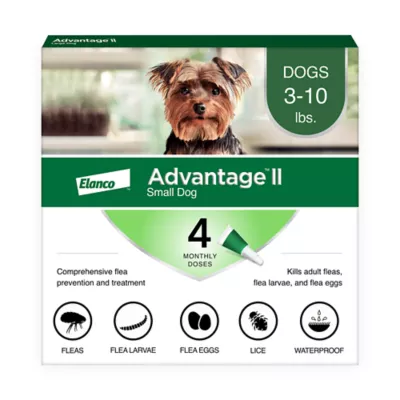 Advantage II 3 10 lbs Dog Flea Lice Treatment