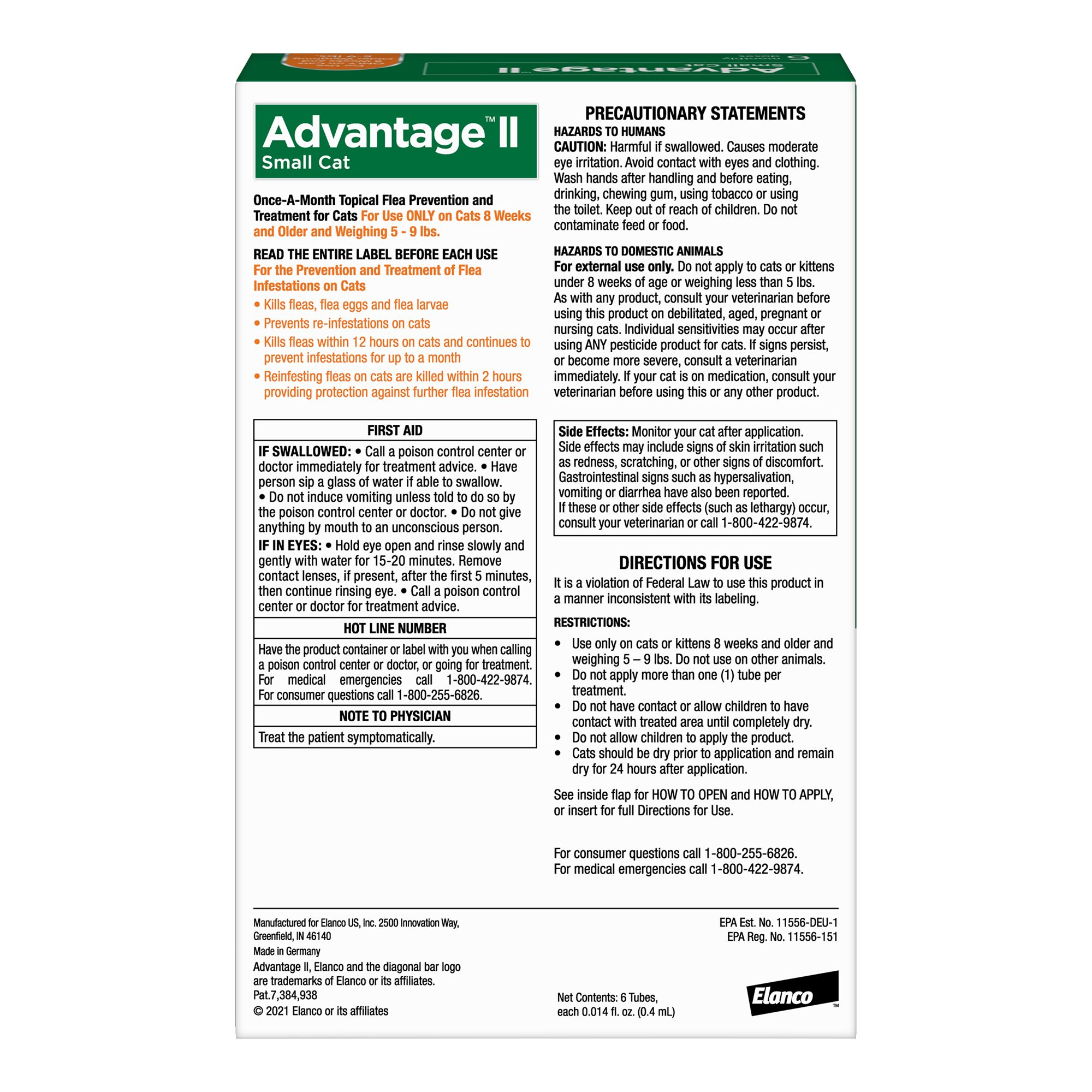 Advantage Multi For Cats Flea And Heartworm Prevention