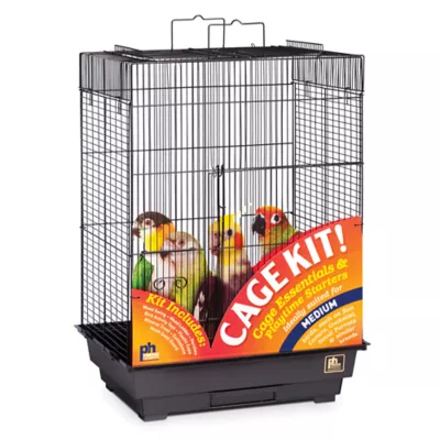 Product Prevue Pet Products Square Roof Bird Cage Kit