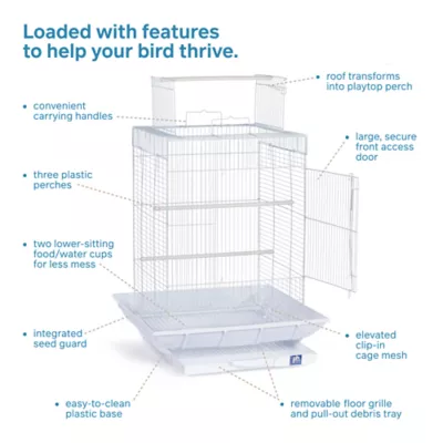 Prevue Pet Products Clean Life Playtop Bird Cage - Image 4