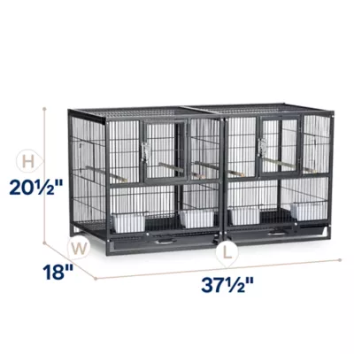Prevue Pet Products Hampton Deluxe Breeder Bird Cage System - Image 2