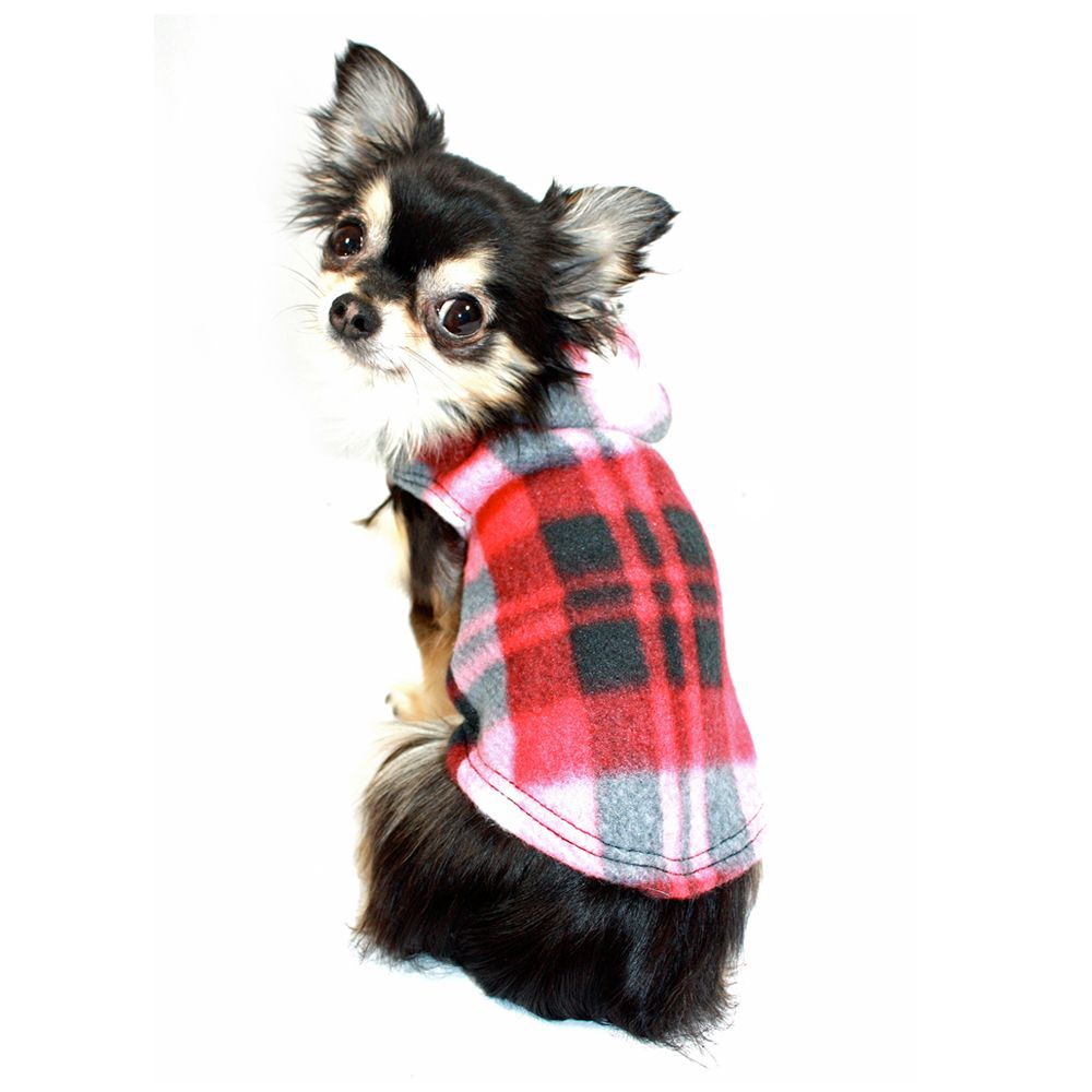 plaid dog sweaters coats