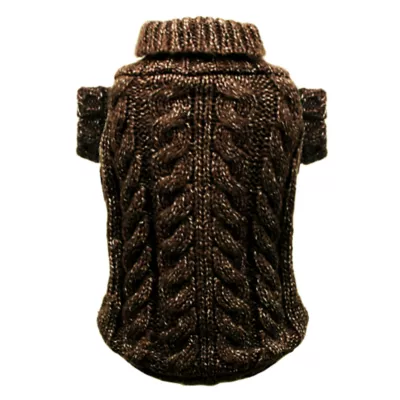 Hip Doggie Angora Cable Knit Dog Sweater - Image 1