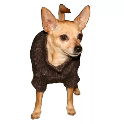 Hip Doggie Angora Cable Knit Dog Sweater - Image 2