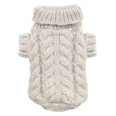 Hip Doggie Angora Cable Knit Dog Sweater - Image 2