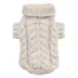 Hip Doggie Angora Cable Knit Dog Sweater image thumbnail 2