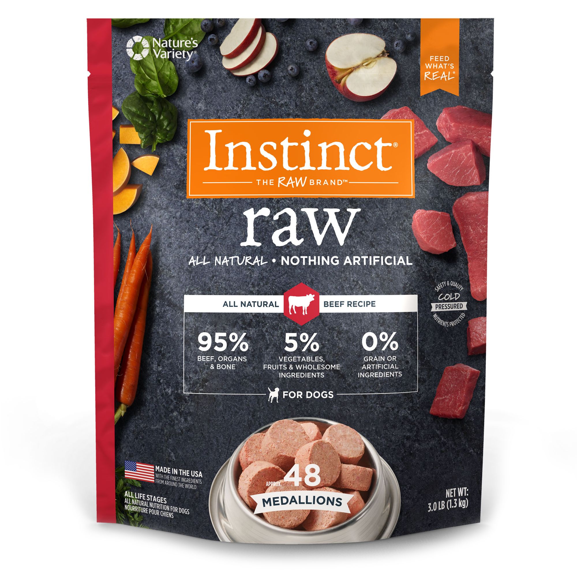 Nature's Variety® Instinct® Raw Medallions Dog Food ...