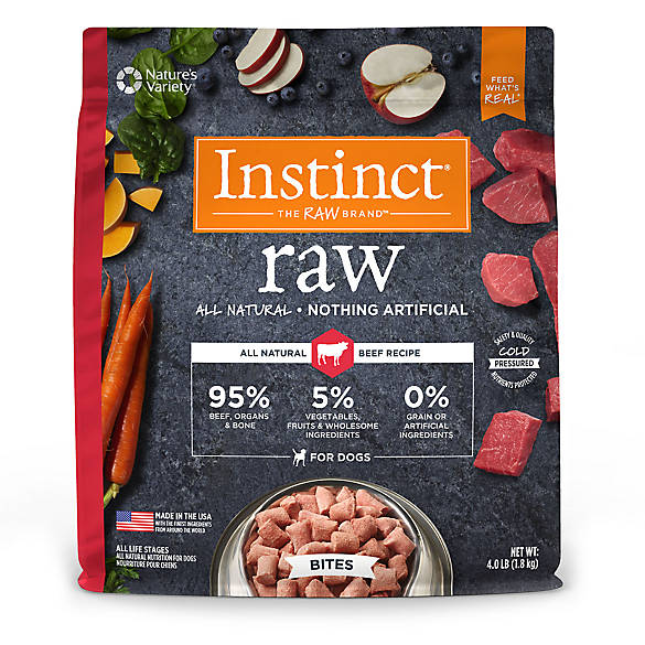 Nature's Variety® Instinct® Raw Bites Dog Food Natural, Grain Free