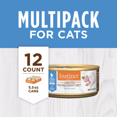 Instinct Limited Ingredient Diet Real Turkey Recipe Grain-Free Pate Wet Cat Food Instinct Limited Ingredient Diet Real Turkey Recipe Grain-Free Pate Wet Cat Food